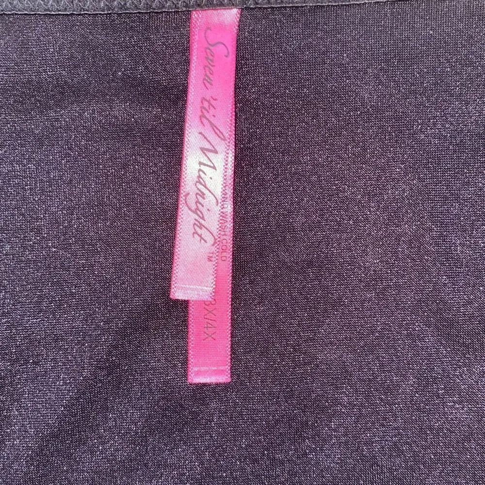 NWT Seven Til Midnight Sequin Queen Bustier Corset And Panty Set Black 3X/4X - Picture 3 of 4